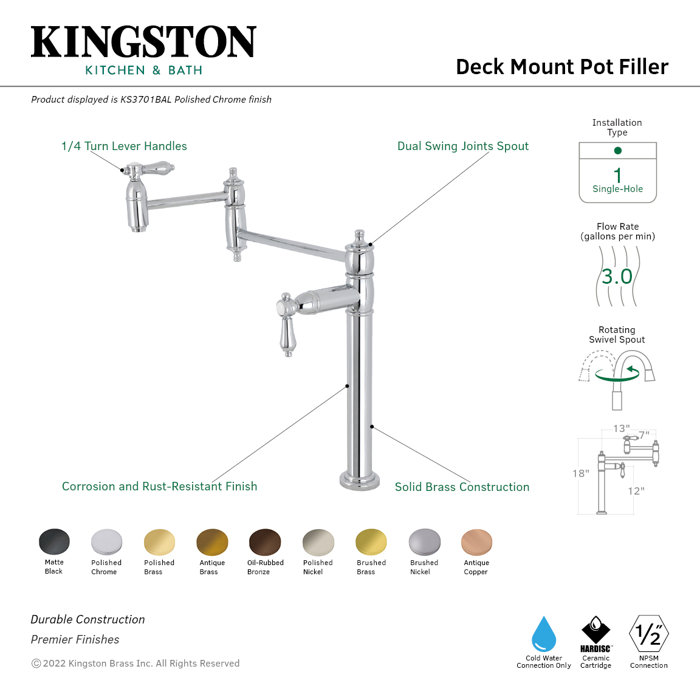 Kingston Brass Kitchen Faucet Wayfair